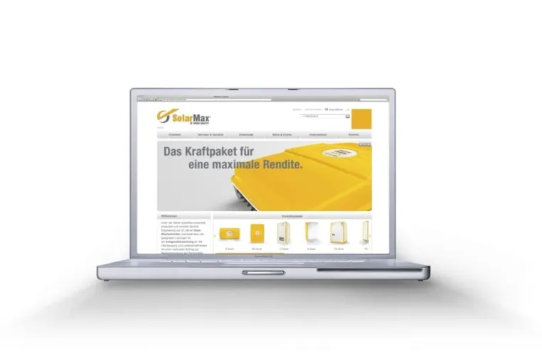 Bild: solarmax.com in neuem Look