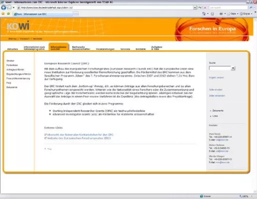 Bild: Serviceportal für die EU-Forschungsförderung - KoWi startet Webauftritt auf Basis von contentXXL