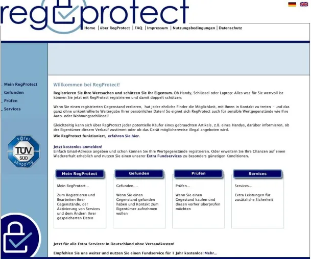 Bild: Sicherheit jetzt mit TÜV-Siegel - TÜV SÜD zertifiziert Qualität & Datensicherheit der RegProtect-Plattform