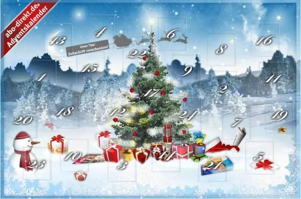 Bild: Adventskalender auf abo-direkt.de: Gratis-Abos, Geschenkideen und vieles mehr
