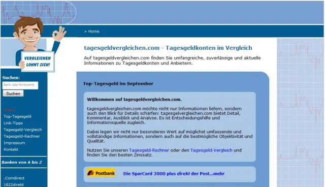 Bild: Neues Vergleichsportal für Tagesgeld-Produkte