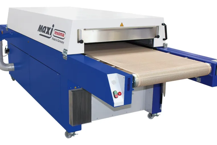 Bild: Tesoma GmbH präsentiert zu den Messen FESPA und ITMA einen neuen innovativen Textiltrockner