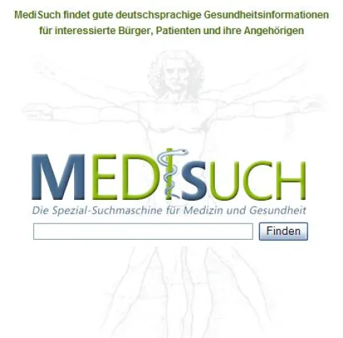 MediSuch: Gesundheitsinformationen zielsicher per Mausklick Bild: MediSuch: Gesundheitsinformationen zielsicher per Mausklick