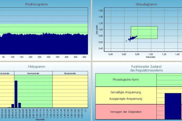 Bild: HRV-Analyse bei der Gesundheitsmesse in Rockenhausen - großer Andrang am Stand der Medical Biophysics GmbH