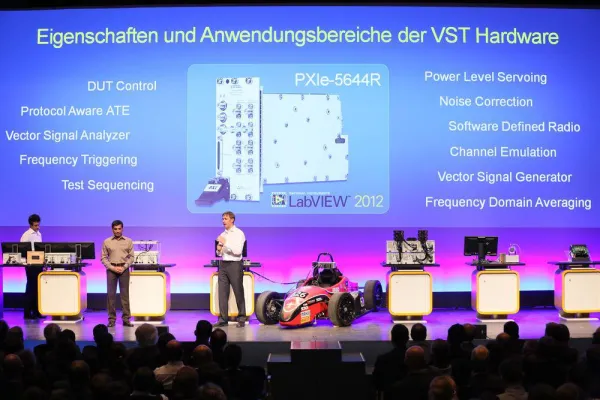 Bild: Rekordteilnehmerzahl beim 17. Technologie- & Anwenderkongress „VIP 2012 – Virtuelle Instrumente in der Praxis“