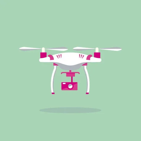 Bild: Schadenbewertung durch Einsatz von Drohnen