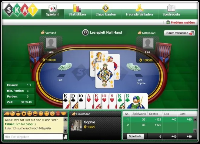 Bild: Skat – das beliebteste deutsche Kartenspiel endlich auch auf Facebook