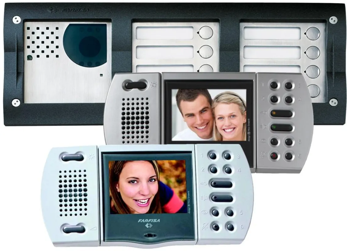 DUO Bussystem: Echos Videohaustelefone mit vandalensichere Edelstahl Türstation Matrix