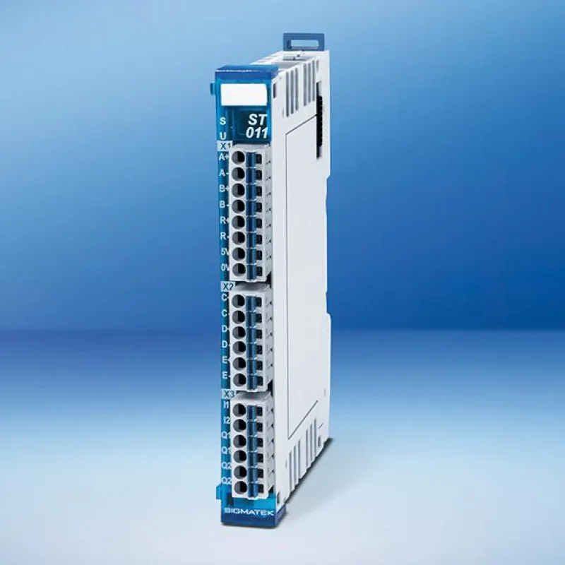 Das S-DIAS Modul ST 011 von SIGMATEK steuert Antriebs-Leistungsteile präzise an.