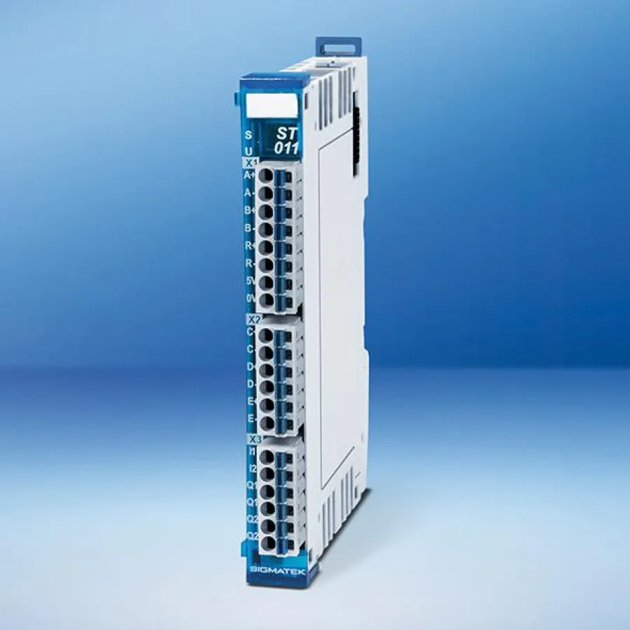 Das S-DIAS Modul ST 011 von SIGMATEK steuert Antriebs-Leistungsteile präzise an.