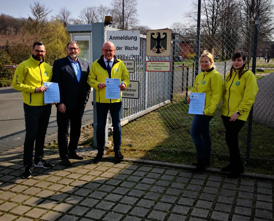 GdP- Delegation vor Ort