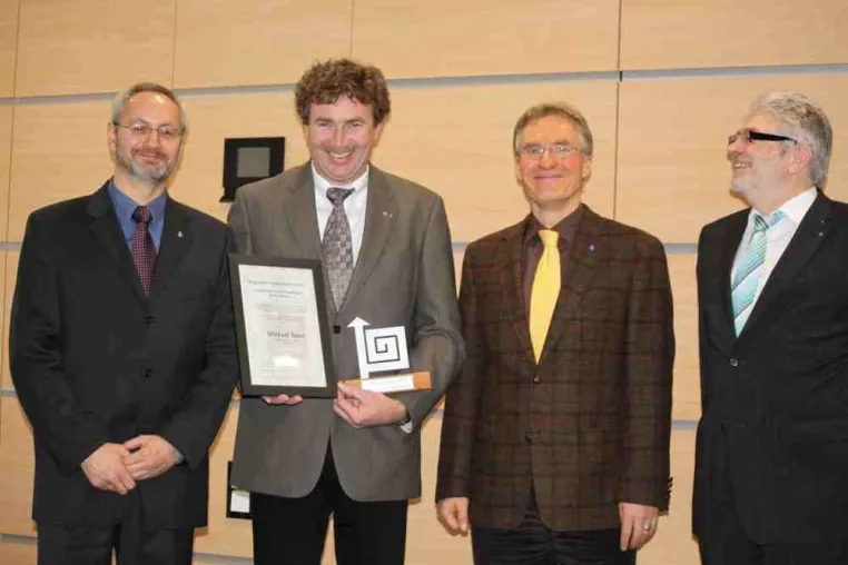 Bild: Michael Baier, Baier Digitaldruck, erhält regionalen Strategiepreis Metropolregion Rhein-Neckar 2011