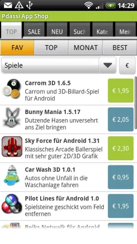 Bild: Pdassi Android App Shop - Deutschsprachige Alternative zum weltweiten App Markt