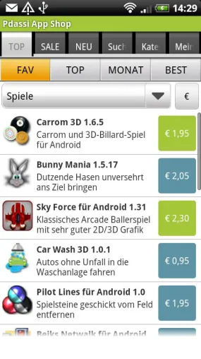 Bild: Pdassi Android App Shop - Deutschsprachige Alternative zum weltweiten App Markt
