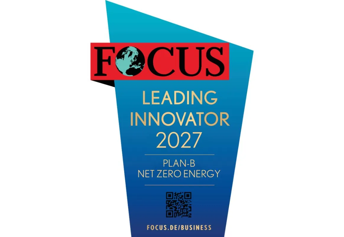 PLAN-B NET ZERO Energy ist „Leading Innovator 2027“ (© PLAN-B NET ZERO)