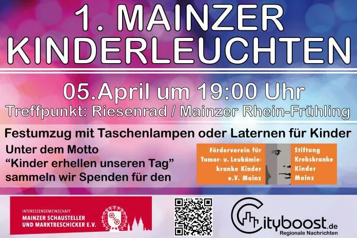 Bild: 1. Mainzer Kinderleuchten auf dem Rhein Frühling