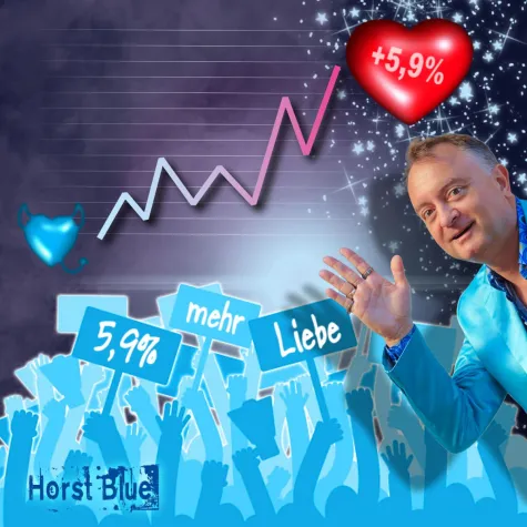 Bild: Horst Blue: Love-Protest für 5,9Prozent  mehr Liebe 