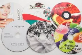Bedrucke DVD- und CD Rohlinge machen Eindruck Bild: Bedrucke DVD- und CD Rohlinge machen Eindruck