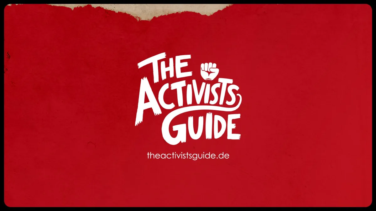 Logo und URL des The Activists Guide (© The Activists Guide)