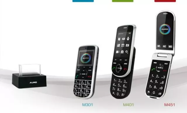 Bild: Schickes Design -Made in Germany- für AURO Großtasten-Mobiltelefone