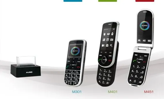 Bild: Schickes Design -Made in Germany- für AURO Großtasten-Mobiltelefone