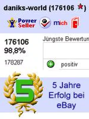 Bild: Daniks-World seit 5 Jahren erfolgreich bei eBay