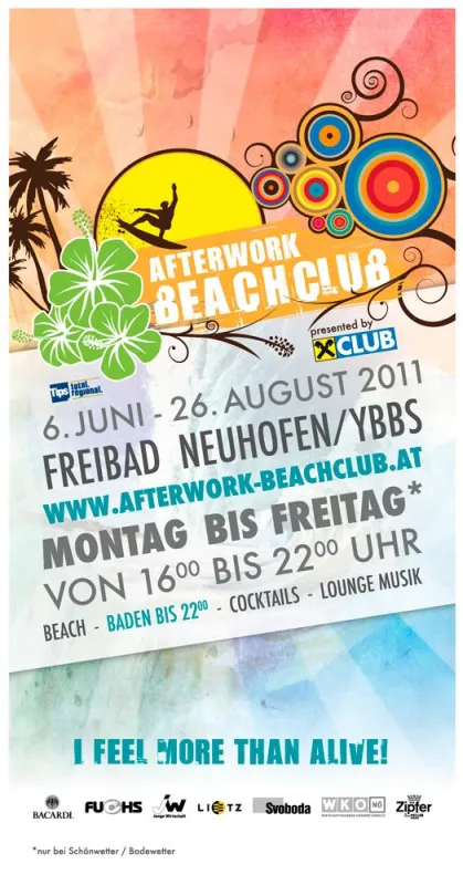 Afterwork Beachclub Flyer