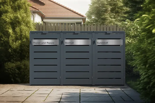 Bild: Mülltonnenboxen sind stilvolle Lösungen für jeden Garten