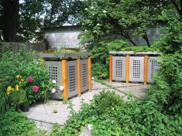 Bild: Mülltonnen: Geschickt verstecken