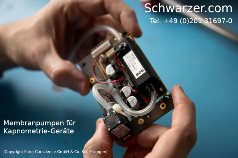 Bild: Präzisions-Membranpumpen des Herstellers Schwarzer.com als Lebensretter in der Medizintechnik