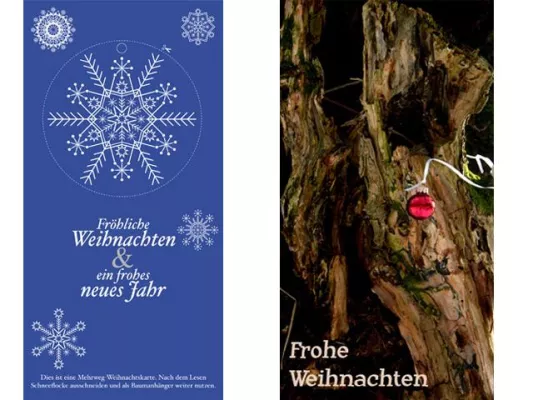 Bild: Nachhaltige Weihnachtskarten für Unternehmen