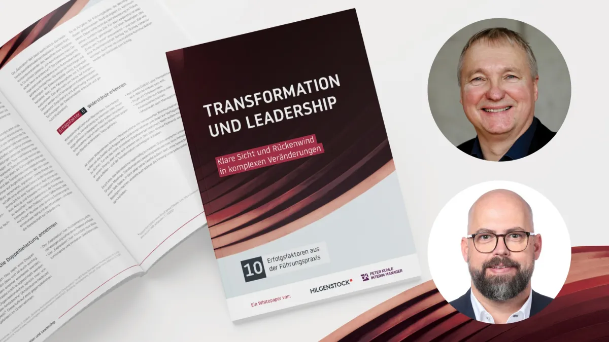 Das neue Whitepaper für Führung in der Transformation (© Bild: CC0-Lizenz. Fotos: Detlef Szillat / Kornelia Danetzki)