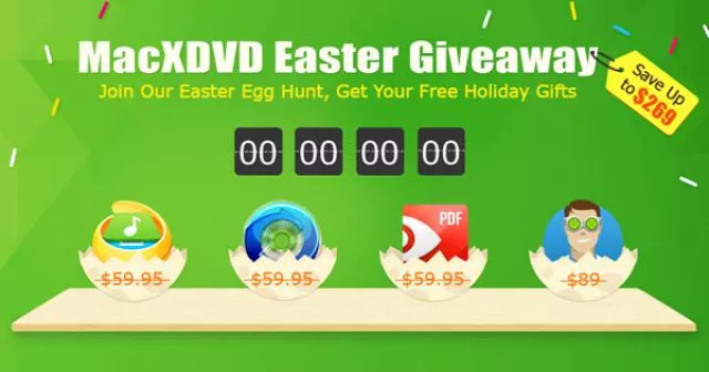 Bild: MacXDVD startet ein Ostereiersuche-Giveaway - Über 10,000 Eier, mit 4 ausgezeichneten Mac-Apps gefüllt