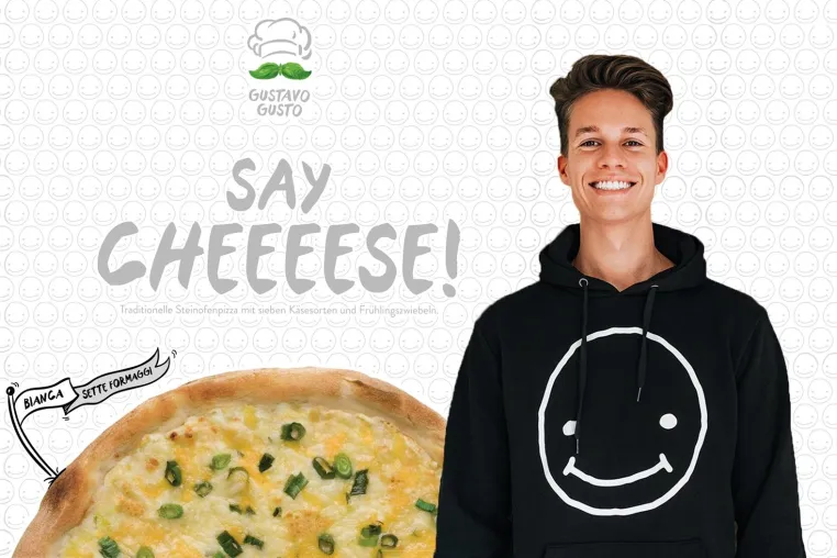 Gustavo Gusto bringt Neuheit in Deutschland auf den Markt: Erste Tiefkühlpizza mit sieben Käsesorten Bild: Gustavo Gusto bringt Neuheit in Deutschland auf den Markt: Erste Tiefkühlpizza mit sieben Käsesorten
