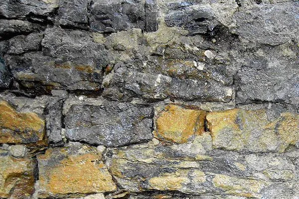 Bild: Stadtmauer in der historischen Stadt Marbach am Neckar mit falch T5H saniert