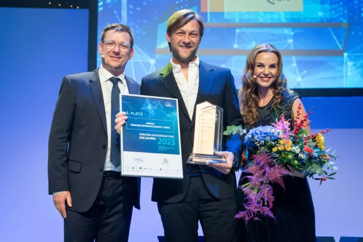 Bild:  Immobilienverwaltung des Jahres 2023 des VDIV: Mönig Immobilienmanagement GmbH auf dem Siegertreppchen