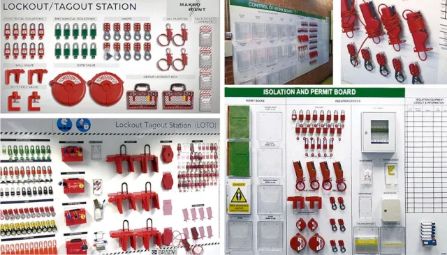 Bild: Professionelle Shadowbaords für Lockout-Tagout Programme 