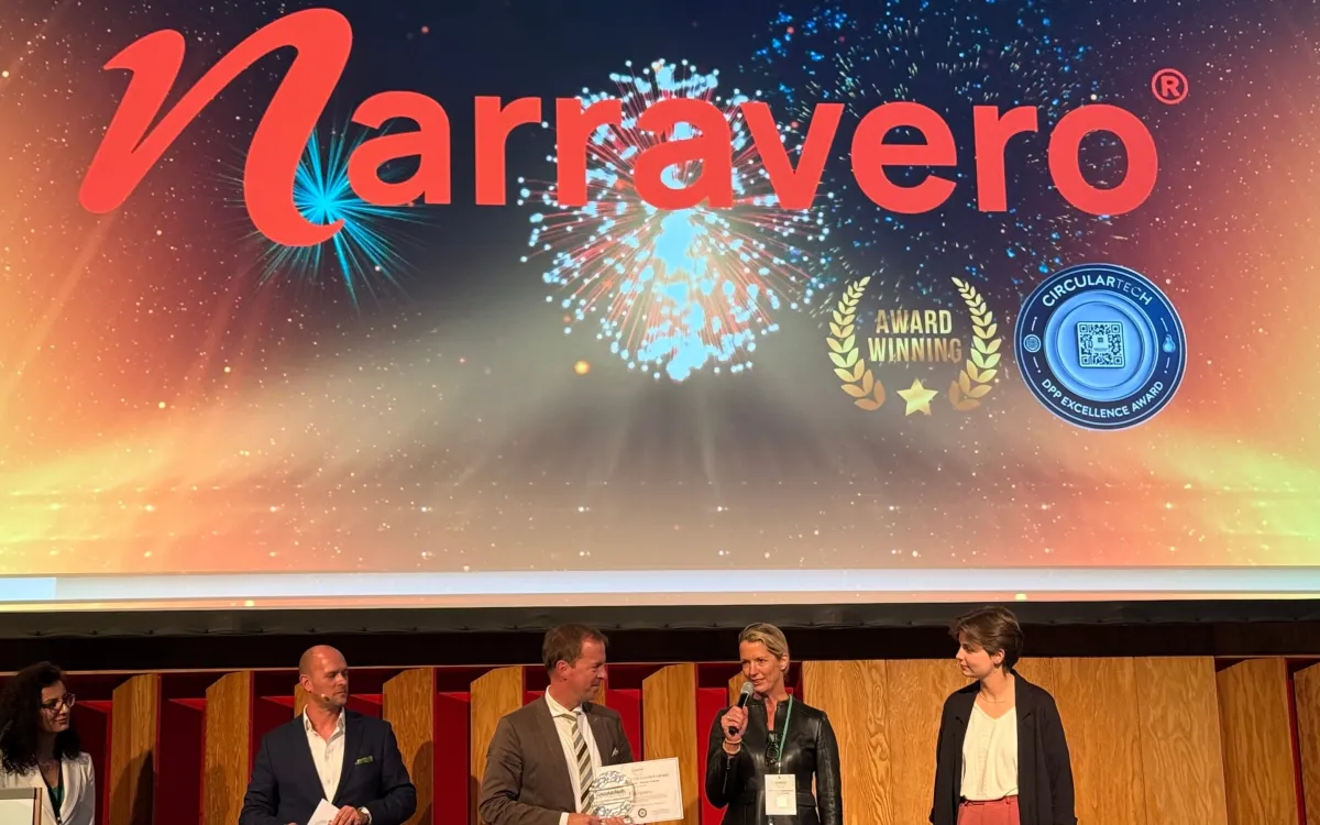 Narravero wird beim Circual Tech Forum mit dem Award