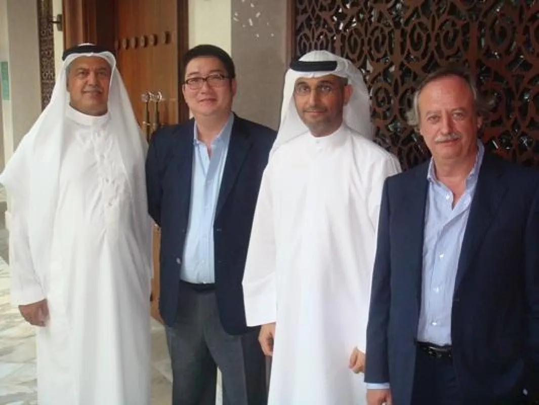 Von links nach rechts: Hamdan Al Hamdan, Jongho Park, Mohamed Al Muhairy, Maurizio Butti