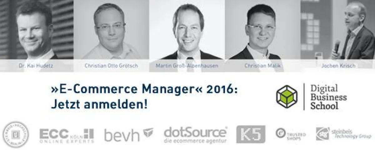 Interessenten können sich ab sofort für die Seminarreihe zum »E-Commerce Manager« 2016 anmelden.