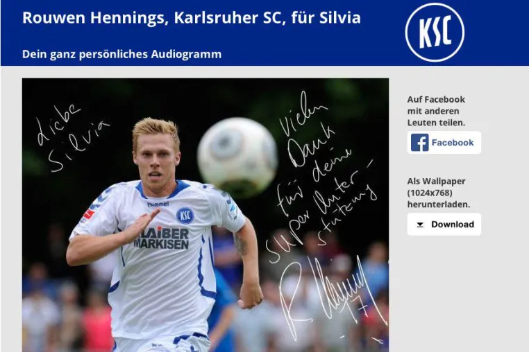 Bild: Digitale Audiogramme ergänzen das klassische Sportmerchandising