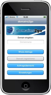 Bild: Domain-Management macht mobil - domains2go ab sofort im App Store