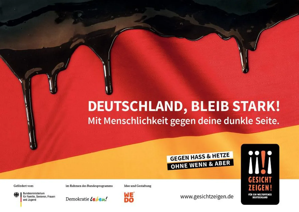 Motiv der aktuellen Kampagne von Gesicht zeigen!