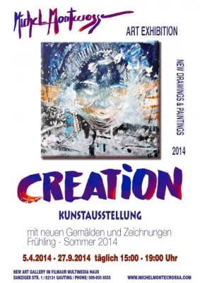 Bild: ’CREATION’ Frühjahr-Sommer Kunstausstellung von mehr als 100 neuen Michel Montecrossa Gemälden und Zeichnungen