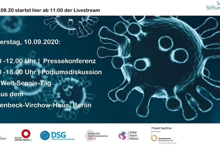 Bild: Sepsis-Stiftung lädt zu PK und Podiumsdiskussion aus Anlass des bevorstehenden Welt-Sepsis-Tages ein