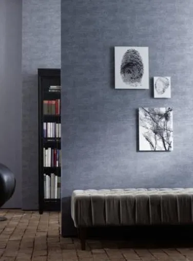 Bild: Statt am „Tatort“ an der heimischen Wand: der Fingerabdruck als Tapetenkunst