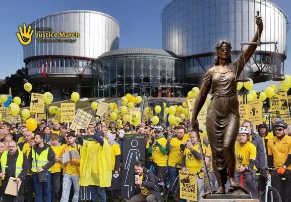 Bild: Tausende wollen in Straßburg gegen die Nichtumsetzung von EGMR-Urteilen durch die Türkei demonstrieren