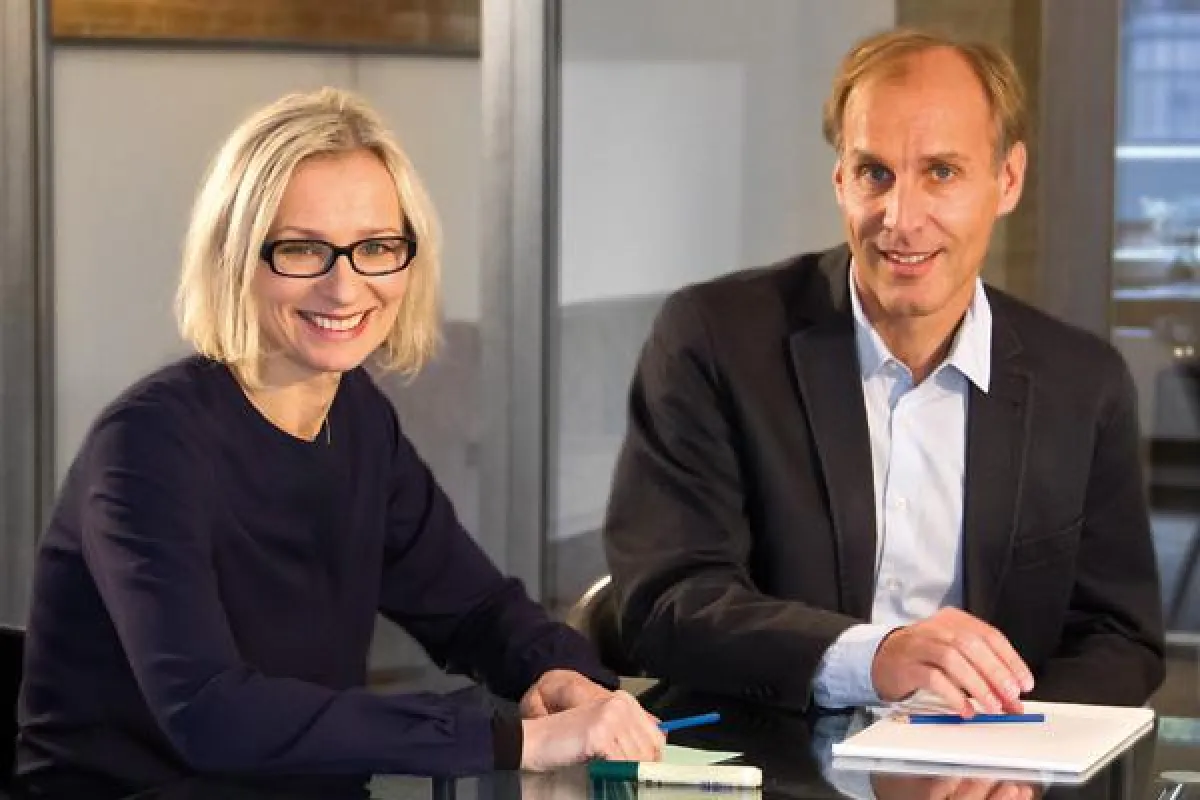 Eva Rast, CD Online & Jörn Kelterer, Geschäftsführer Rosenzweig & Schwarz GmbH