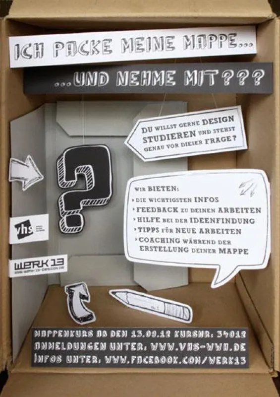 Werk 13 - Designbüro gibt Mappenkurs in Witten