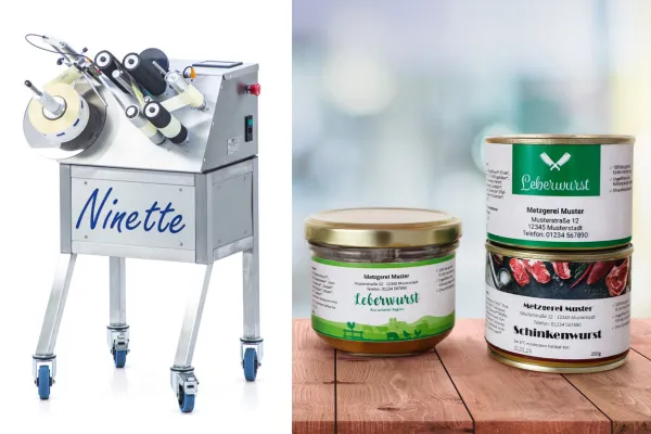 Bild: Mehr Tempo bei der Etikettierung: irex erweitert Portfolio um halbautomatische Etikettiermaschine Ninette 1